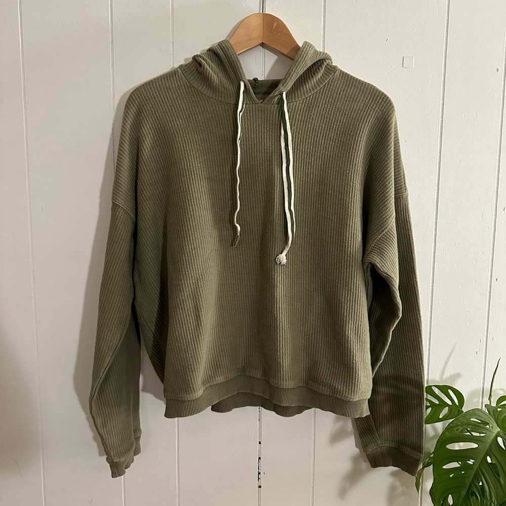 American Eagle ribbed hoodie sweatshirt